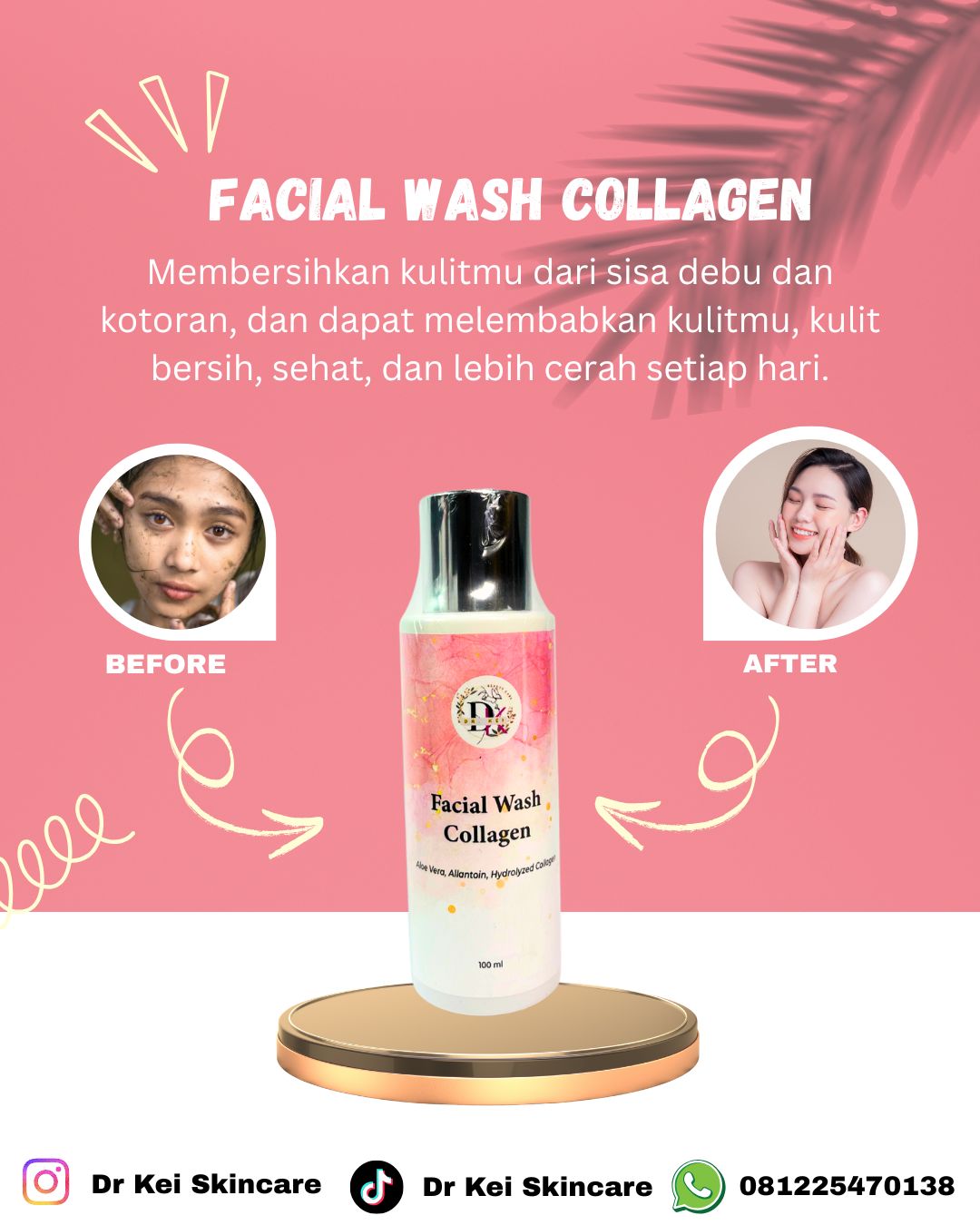 Dr Kei Beauty Care Facial Wash Collagen 100ml