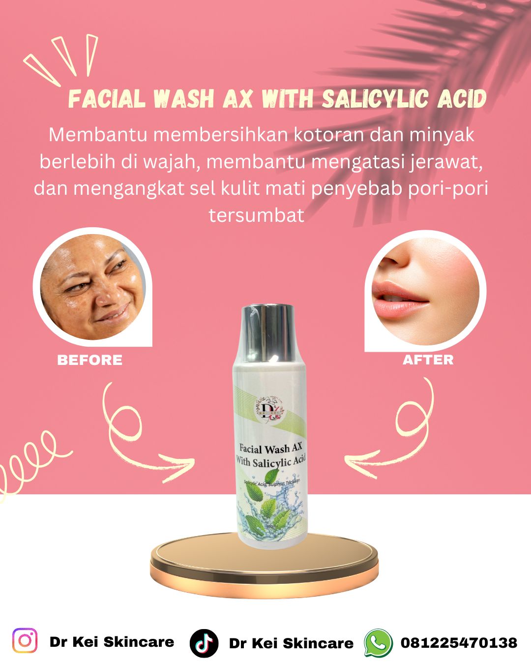 Dr Kei Beauty Care Facial Wash Ax With Salicylic Acid 100ml