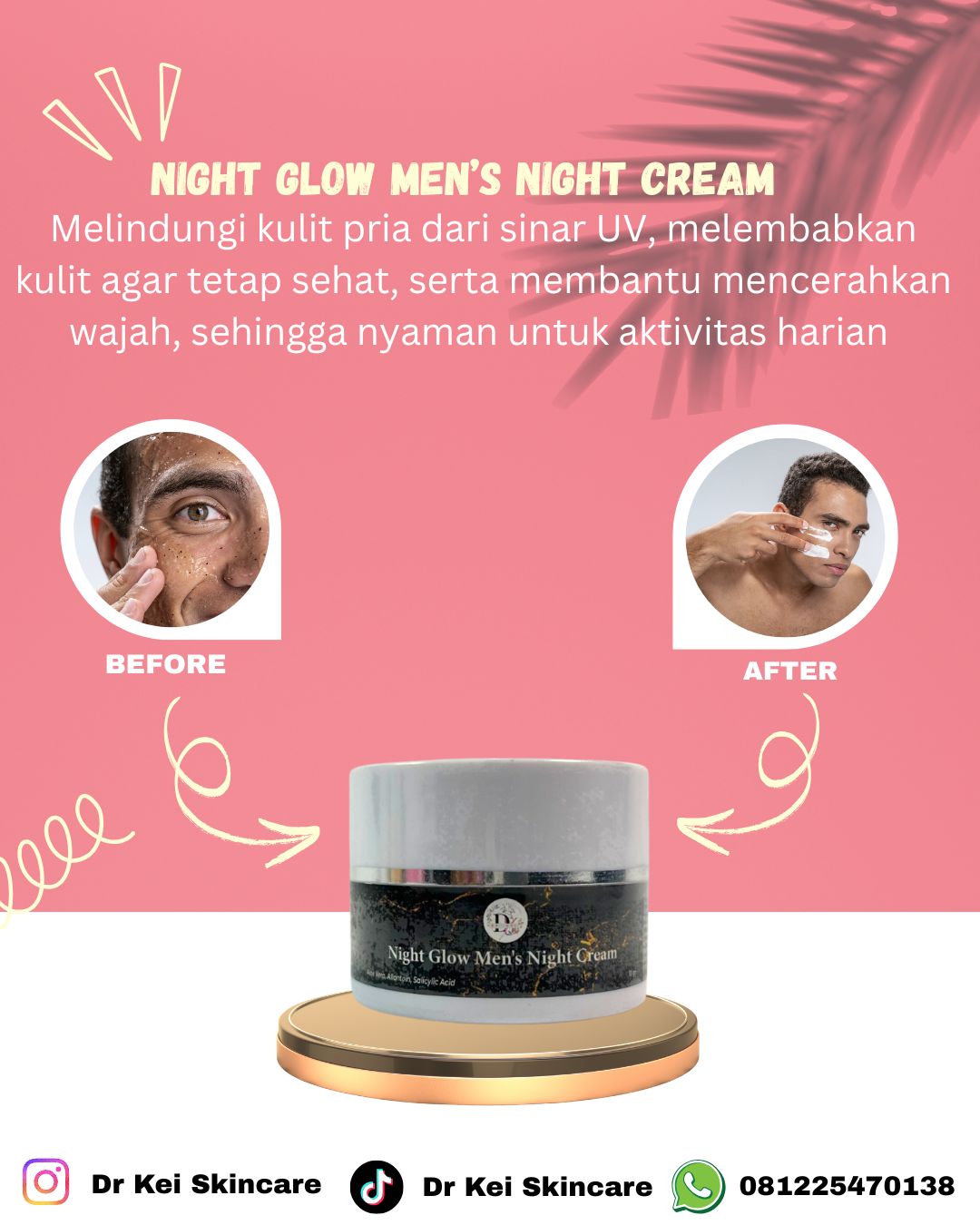 Dr Kei Beauty Care Night Glow Mens Night Cream 10gr
